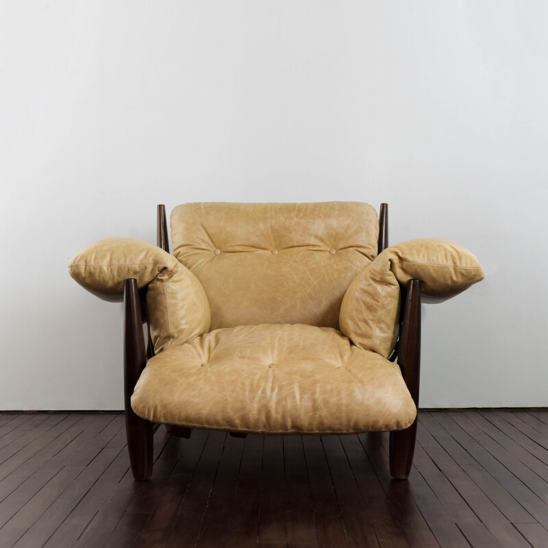 Vintage Mole armchair with ottoman by Sergio Rodrigues