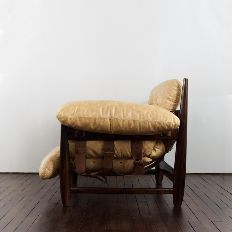 Vintage Mole armchair with ottoman by Sergio Rodrigues