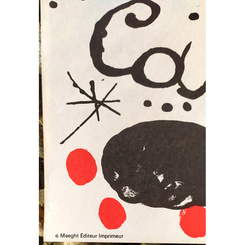 Litografía vintage de Alexander Calder, 1971