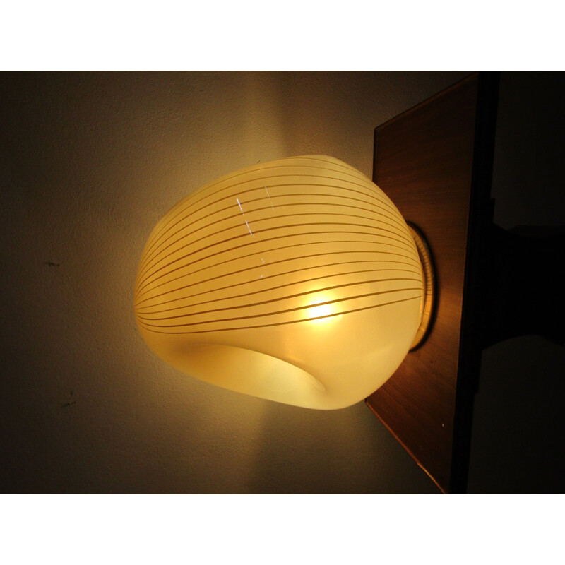 Vintage Venini table lamp of Carlo Scarpa, Murano, 1940s