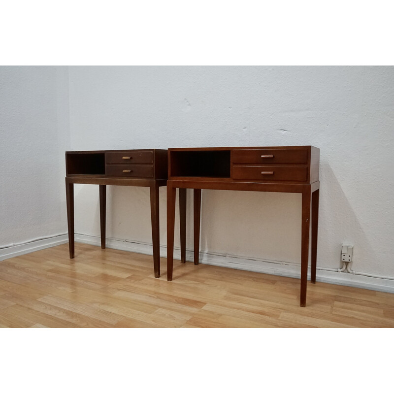 Pair of vintage 1615A Nightstands by Frits Schlegel for Fritz Hansen