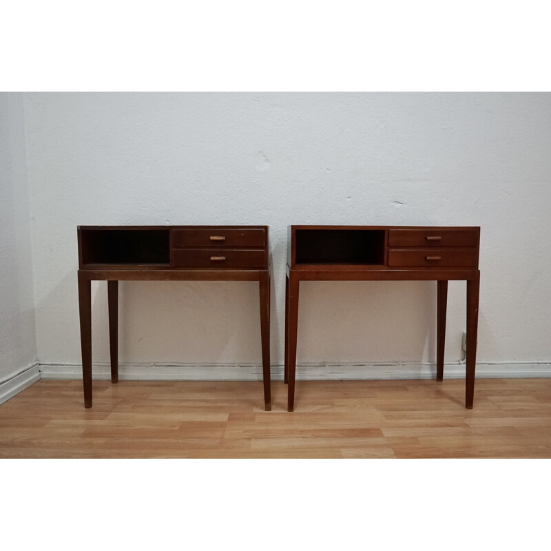 Pair of vintage 1615A Nightstands by Frits Schlegel for Fritz Hansen