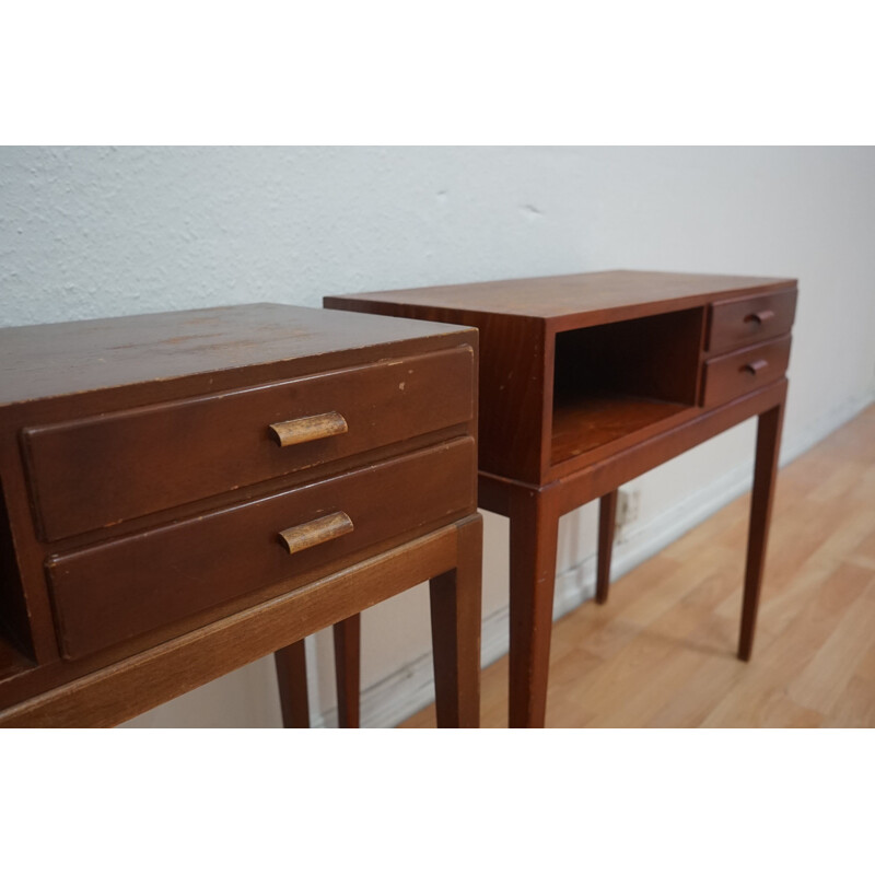 Pair of vintage 1615A Nightstands by Frits Schlegel for Fritz Hansen