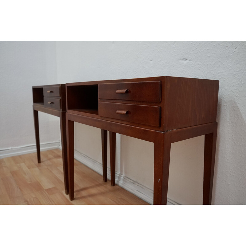 Pair of vintage 1615A Nightstands by Frits Schlegel for Fritz Hansen