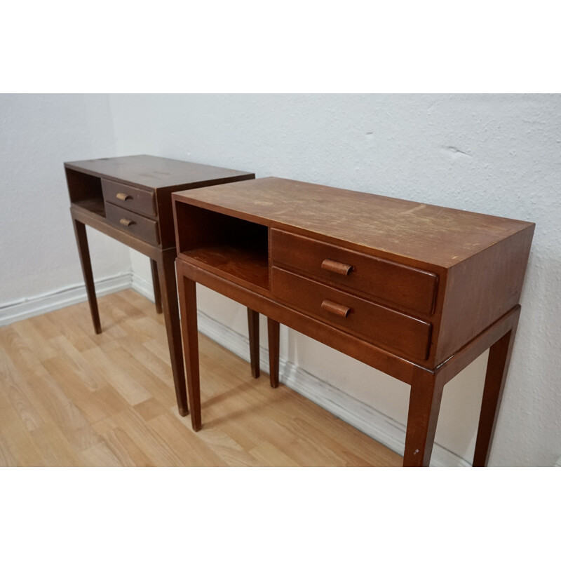 Pair of vintage 1615A Nightstands by Frits Schlegel for Fritz Hansen