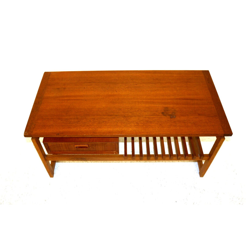 Vintage Teak telephone bench, Sweden 1960s