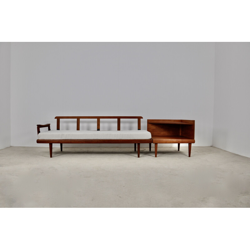 Vintage Edvard & Tove Kindt Larsen sofa and corner table set for Gustav Bahus