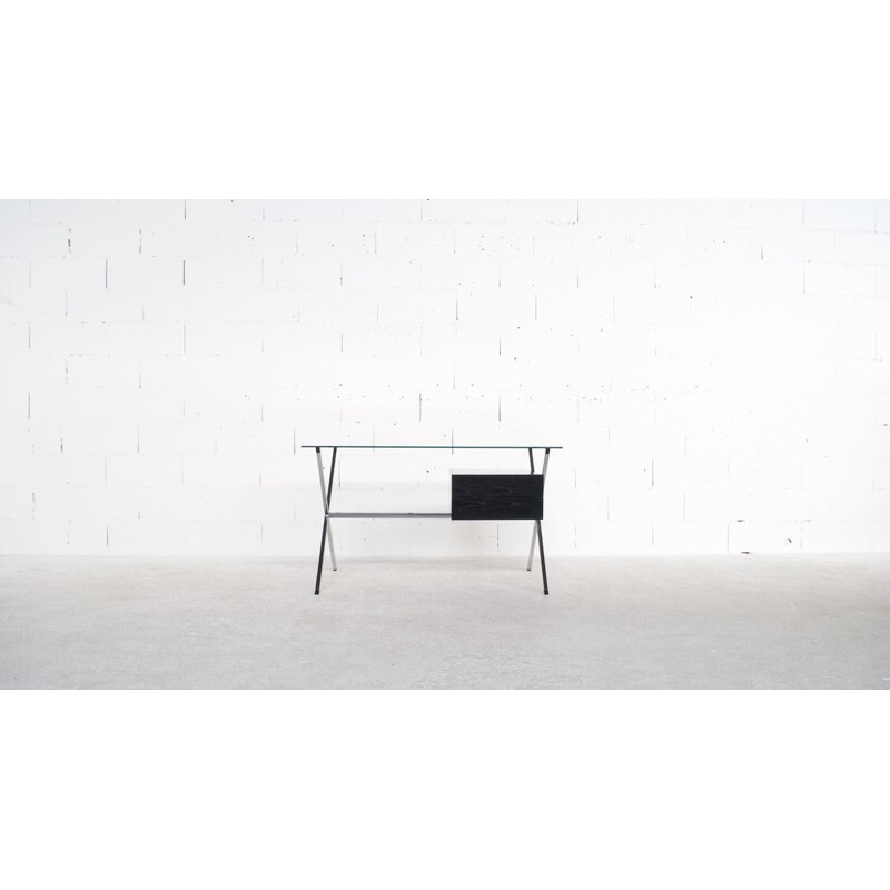 Vintage steel desk by Franco Albini 1970s