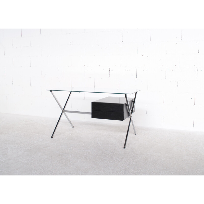 Vintage steel desk by Franco Albini 1970s