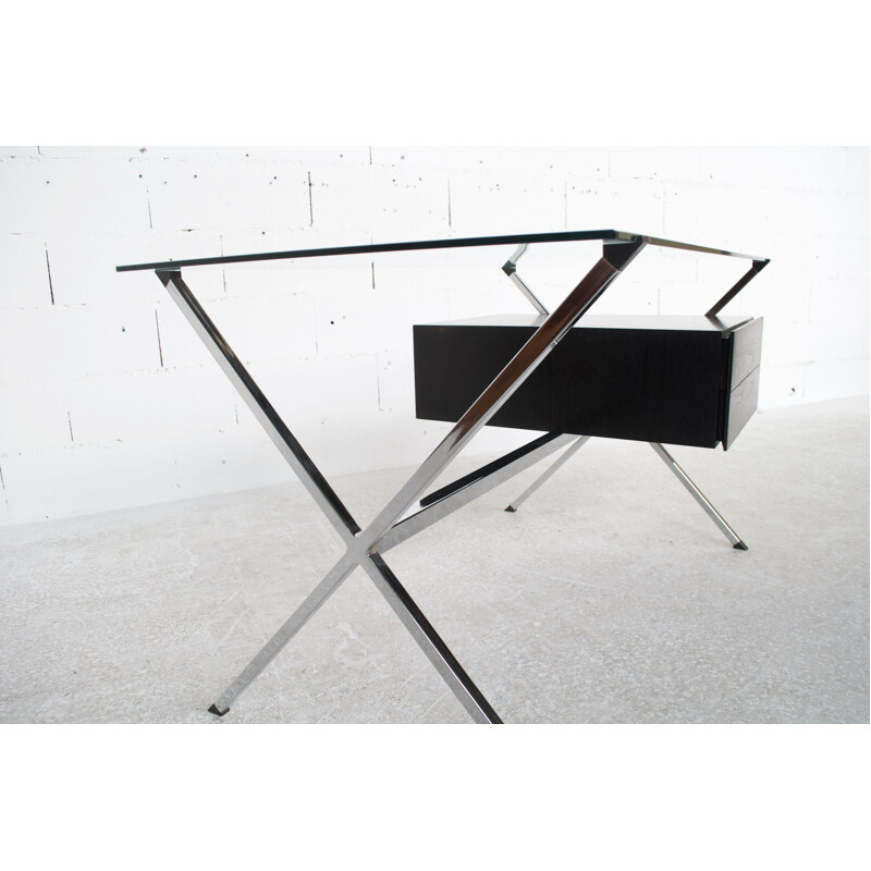 Vintage steel desk by Franco Albini 1970s