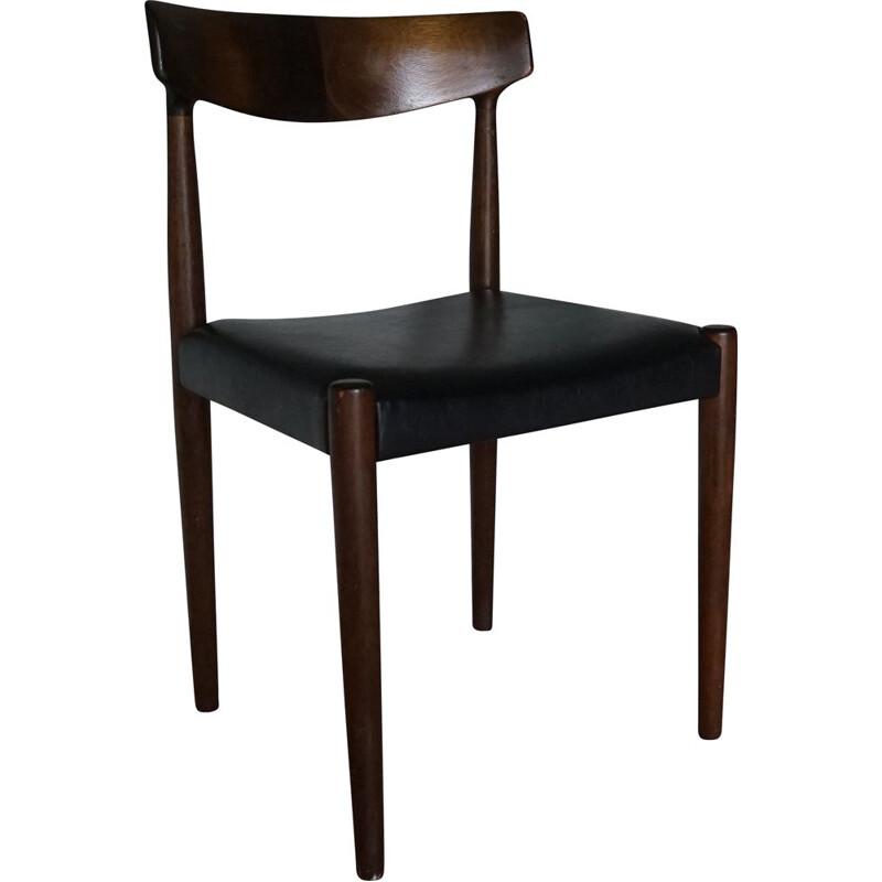 Vintage 343 Dining Chair by Knud Færch for Slagelse Mobelværk 1960s