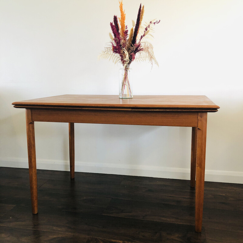 Vintage Extending Draw-Leaf Dining Table by Niels O. Moller for A.B.J. Mobelfabrik 1960s