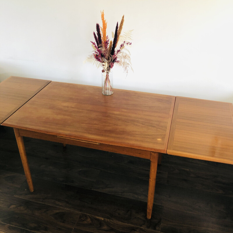 Vintage Extending Draw-Leaf Dining Table by Niels O. Moller for A.B.J. Mobelfabrik 1960s