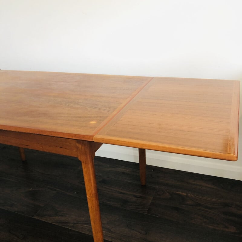 Vintage Extending Draw-Leaf Dining Table by Niels O. Moller for A.B.J. Mobelfabrik 1960s