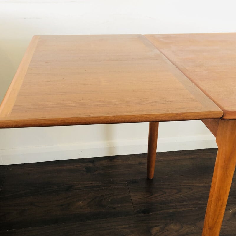 Vintage Extending Draw-Leaf Dining Table by Niels O. Moller for A.B.J. Mobelfabrik 1960s