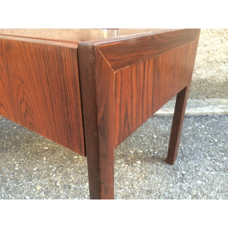 Pair of Scandinavian night stands in Rio rosewood - 1950s