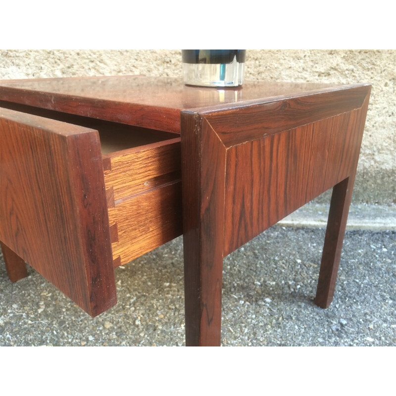 Pair of Scandinavian night stands in Rio rosewood - 1950s