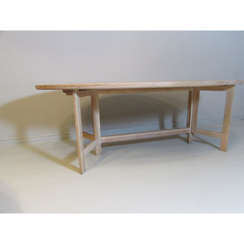 Vintage Olof Pira Oval Dining Table in Pine 1960s