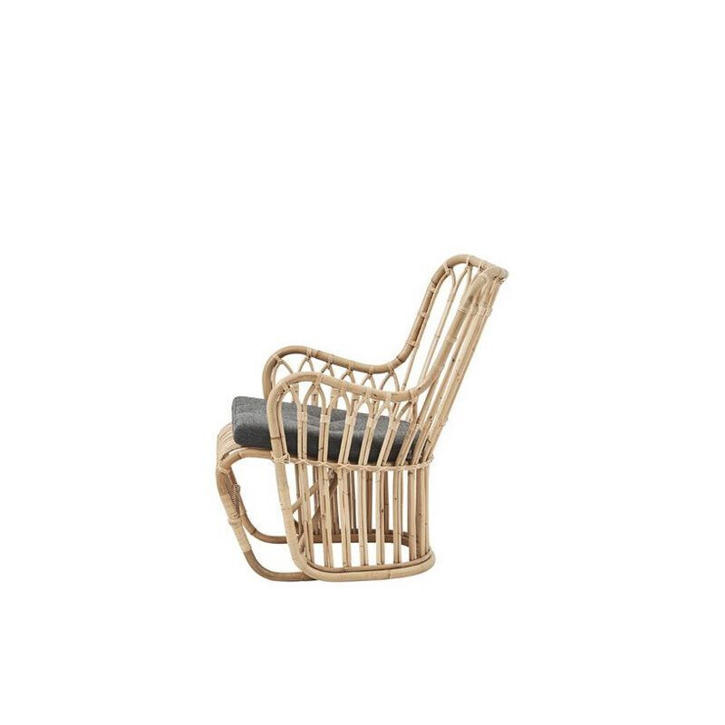 Vintage Tulip Rattan Armchair by Tove and Edvard Kindt-Larsen 1940s