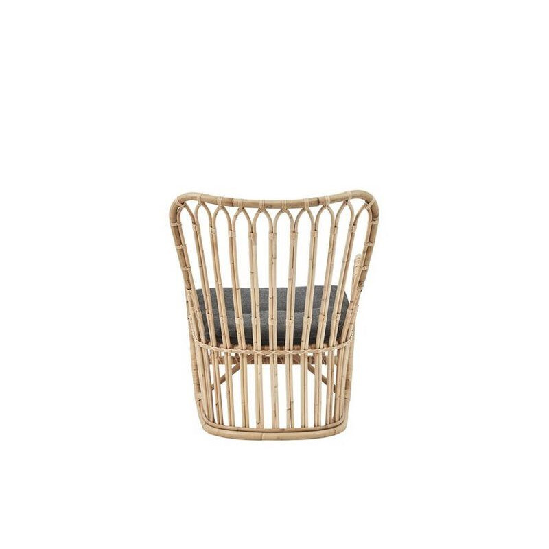 Vintage Tulip Rattan Armchair by Tove and Edvard Kindt-Larsen 1940s