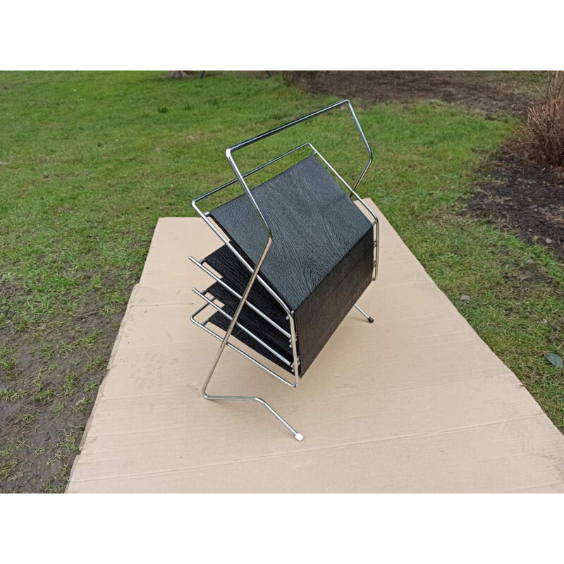 Vintage newspaper holder Bauhaus 1960s