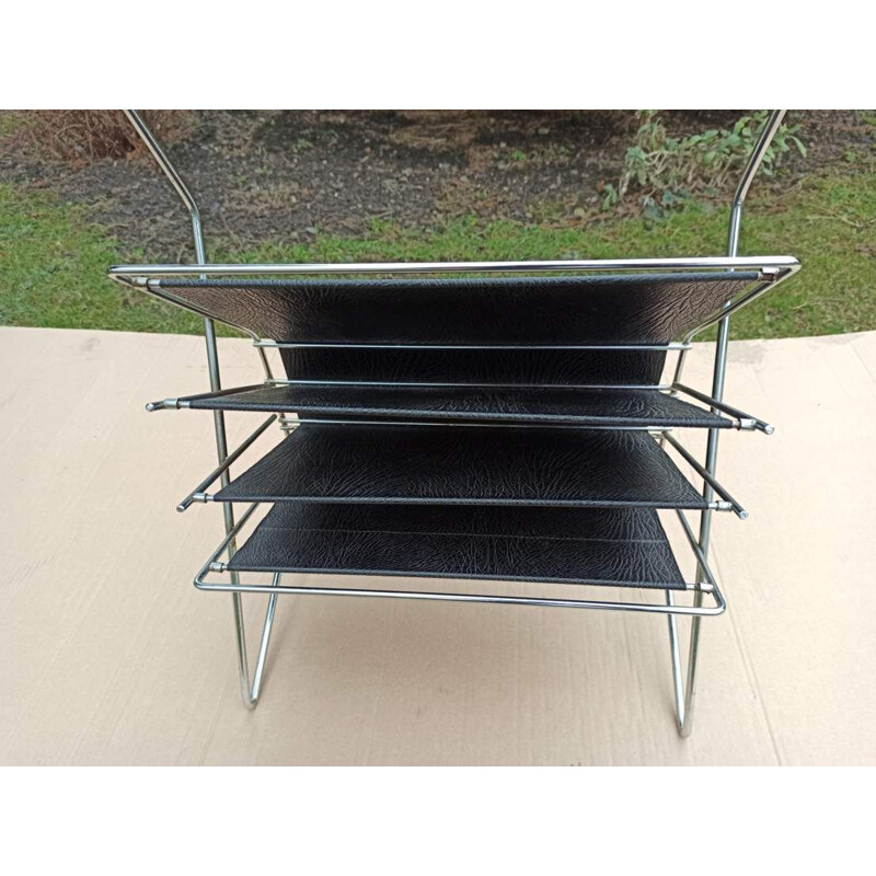 Vintage newspaper holder Bauhaus 1960s