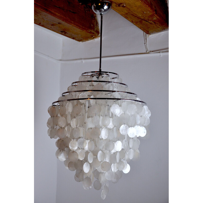 Vintage Fun chandelier by Verner Panton for J.Lüber, Switzerland 1965