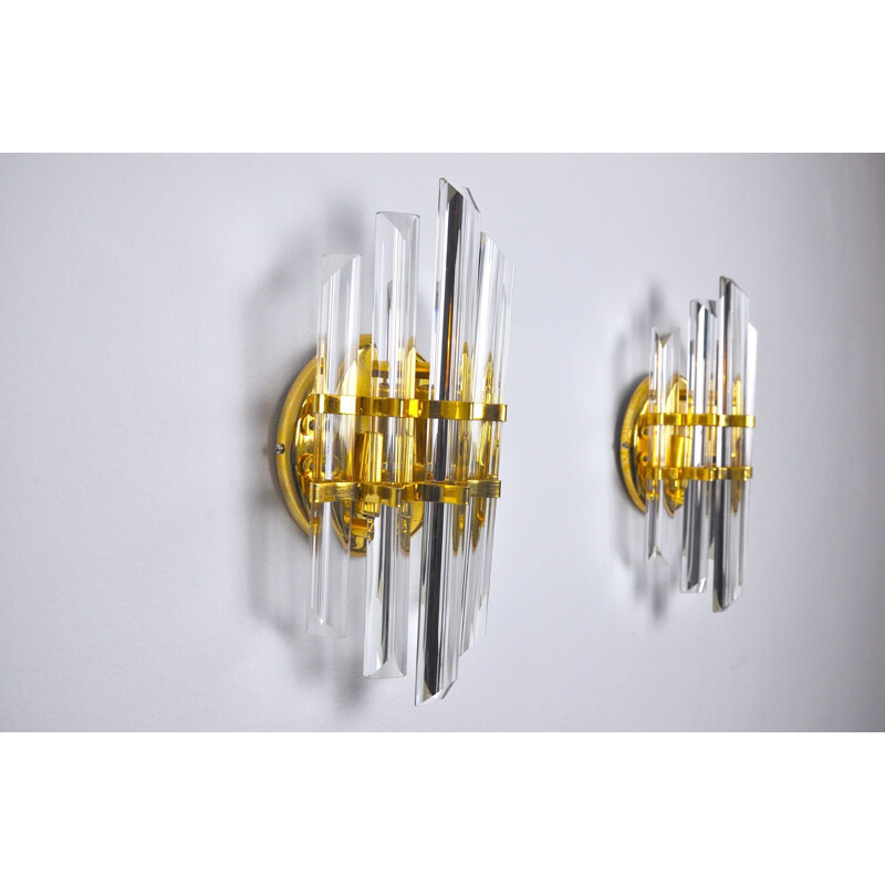 Pair of vintage sconces by Paolo Venini, Italy 1970s