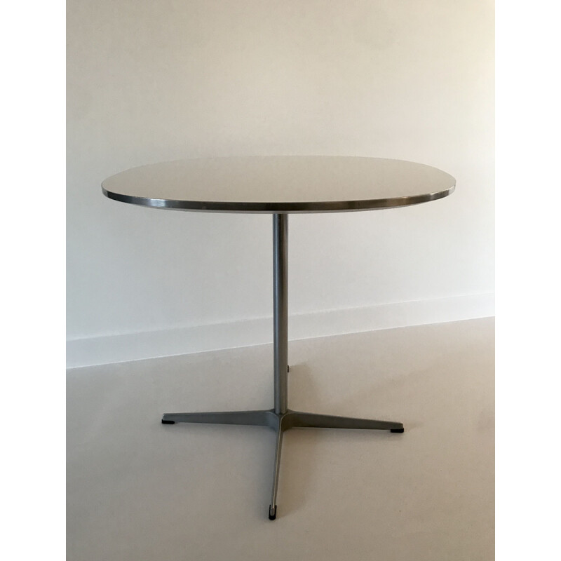 Tavolino vintage "superellipse" di Piet Hein e Arne JACOBSEN per Fritz Hansen, Danimarca 1960