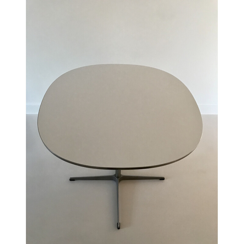 Tavolino vintage "superellipse" di Piet Hein e Arne JACOBSEN per Fritz Hansen, Danimarca 1960