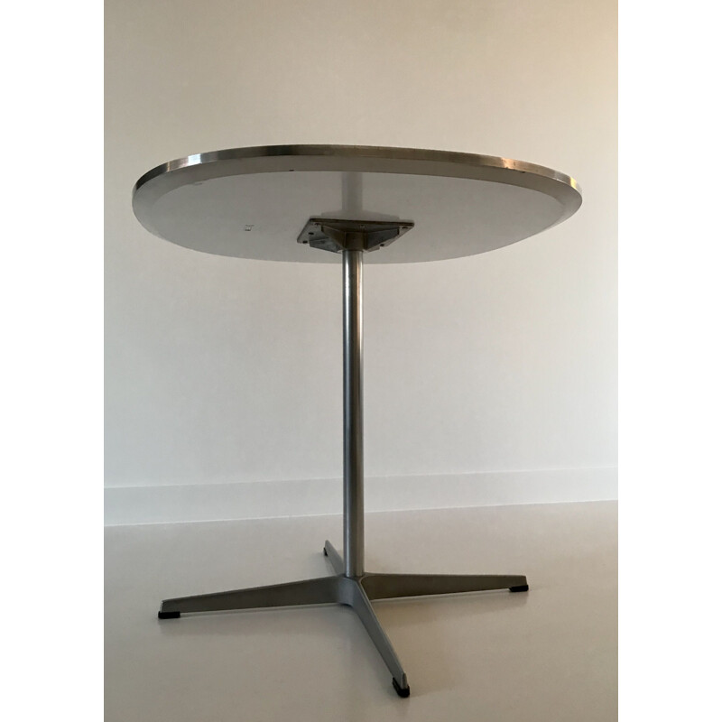 Tavolino vintage "superellipse" di Piet Hein e Arne JACOBSEN per Fritz Hansen, Danimarca 1960