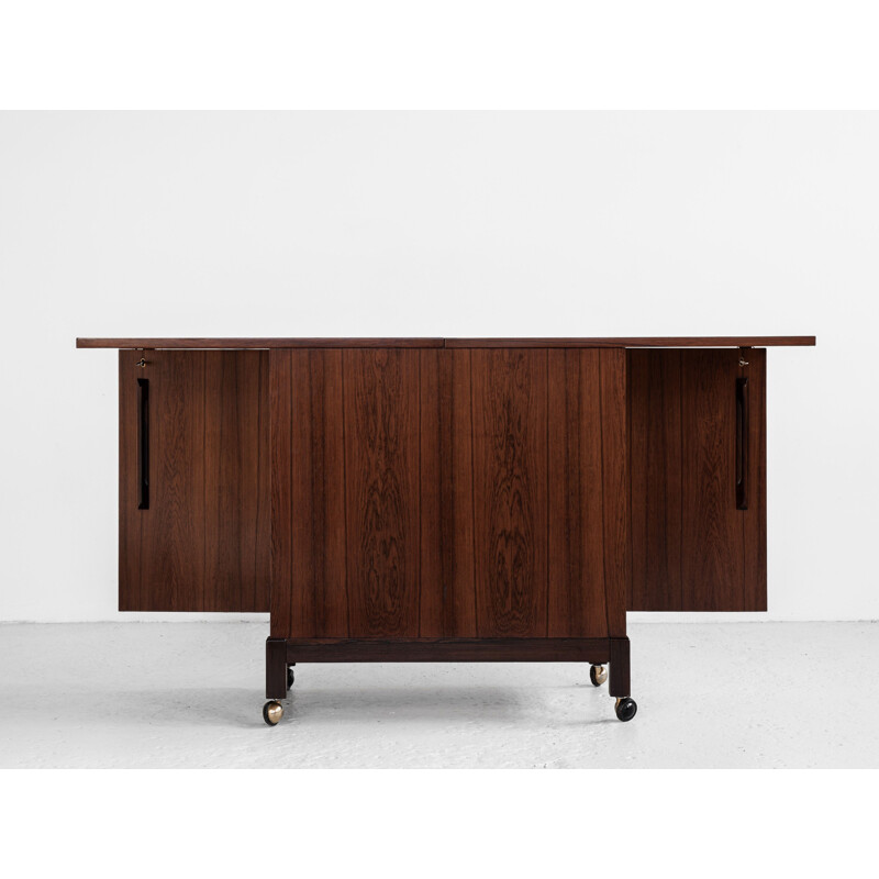 Vintage cocktail bar in rosewood by Torbjorn Afdal for Mellemstrands Mobelfabrik, Norway 1960s