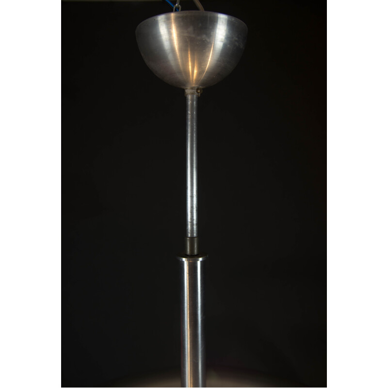 Vintage Bauhaus aluminium kroonluchter met indirect licht, 1930