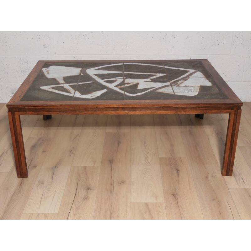 Scandinavian rosewood coffee table - 60