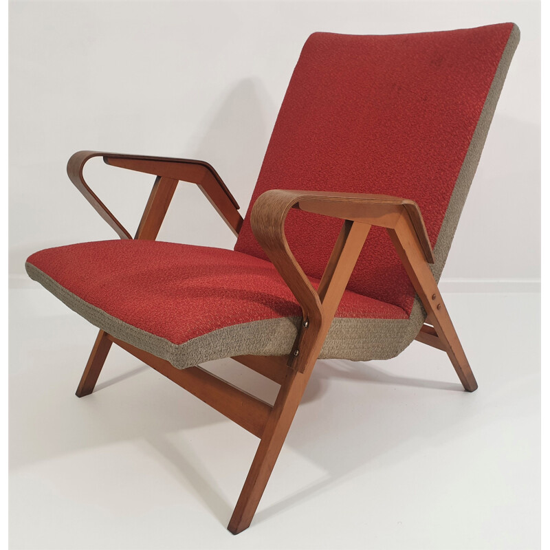 Vintage fauteuils van František Jirák voor Tatra Meubelen 1960