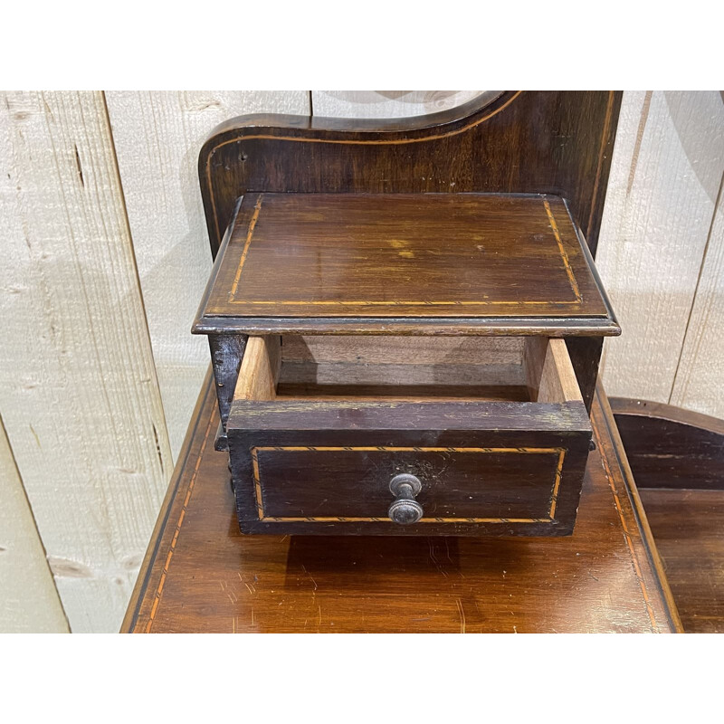Vintage mahogany dressing table, English 1930s