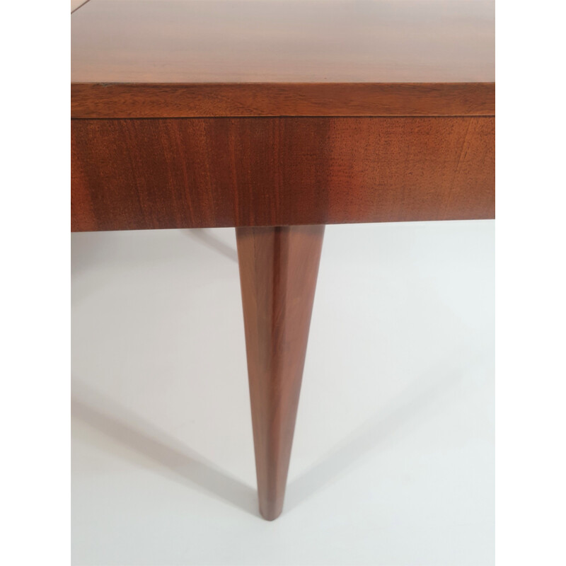 Vintage walnut dining table by Jindřich Halabala for UP Závody, Czechoslovakia 1950