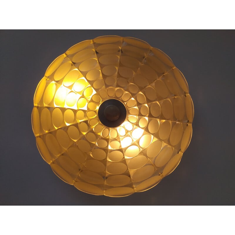 Vintage wall or ceiling lamp with flush mount, Austria 1970