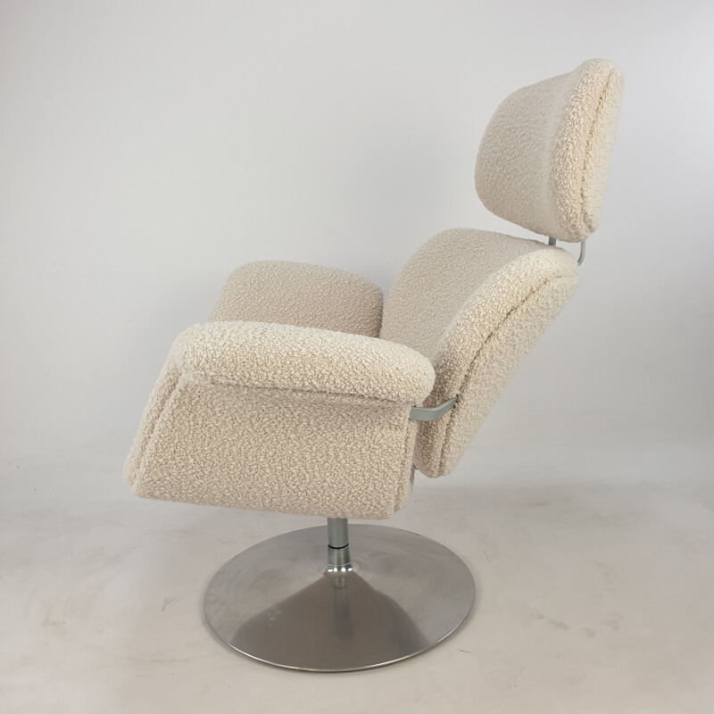 Vintage Big Tulip Chair and Ottoman by Pierre Paulin for Artifort 1980s