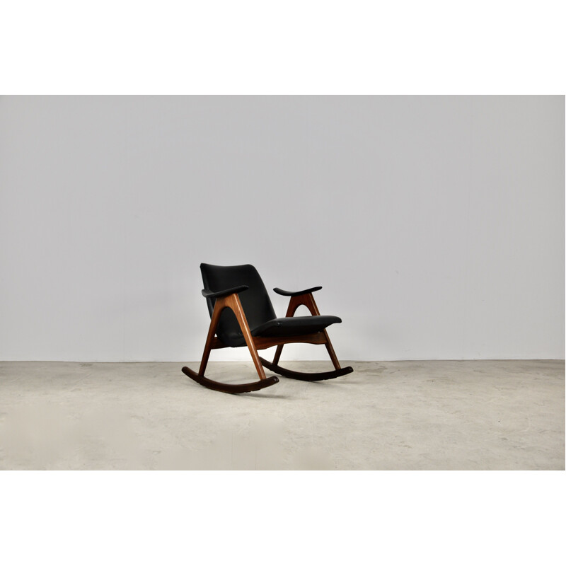 Rocking Chair vintage par Louis Van Teeffelen 1960