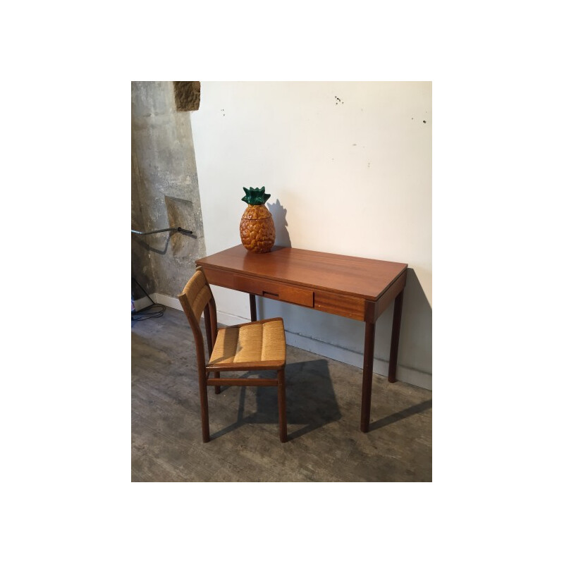 Desk and chair in teak, Pierre GAUTIER DELAYE - 1957