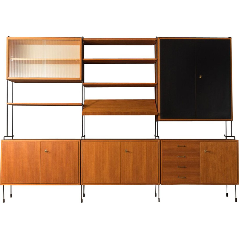 Vintage wall unit by Hilker for Omnia, Germany 1950