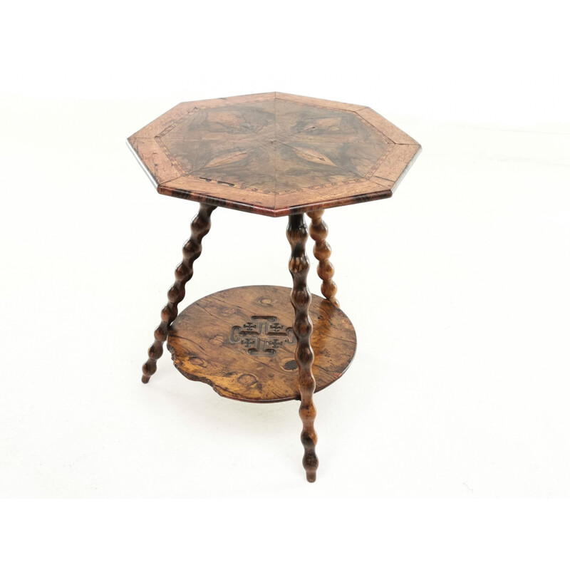 Table d'appoint vintage Tourne-bobine Jérusalem table de gitan