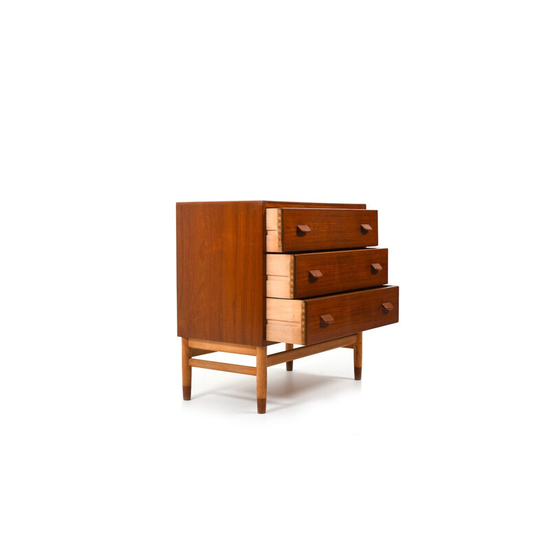 Vintage Teak oak Chest by Poul M.Volther for FDB, Danish 1950s