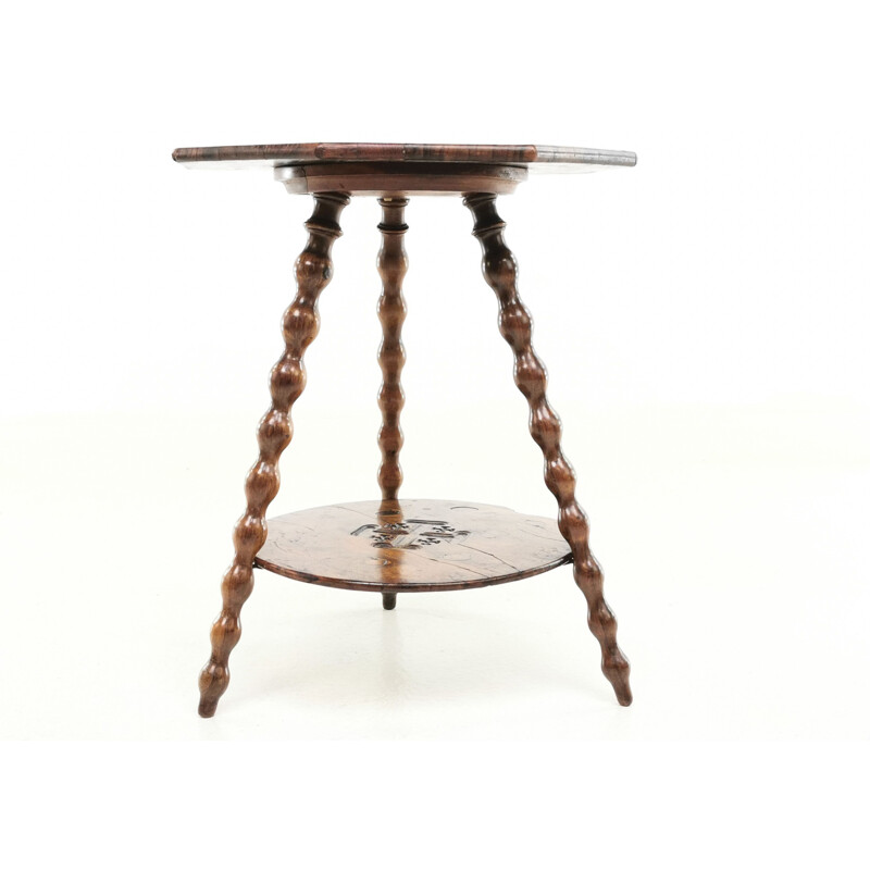 Table d'appoint vintage Tourne-bobine Jérusalem table de gitan