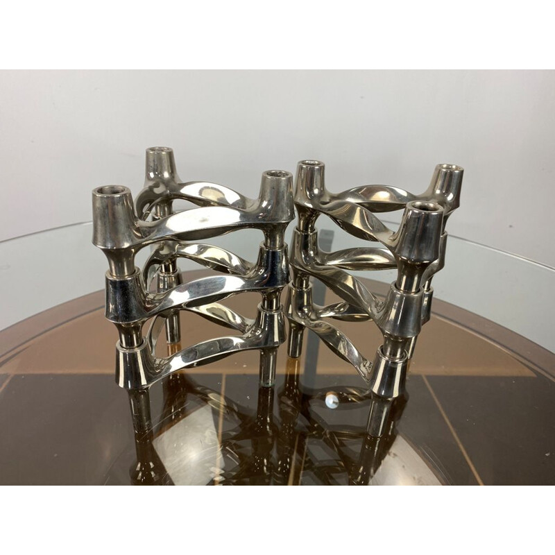 Set of 6 vintage modular candle holders BMF Nagel s