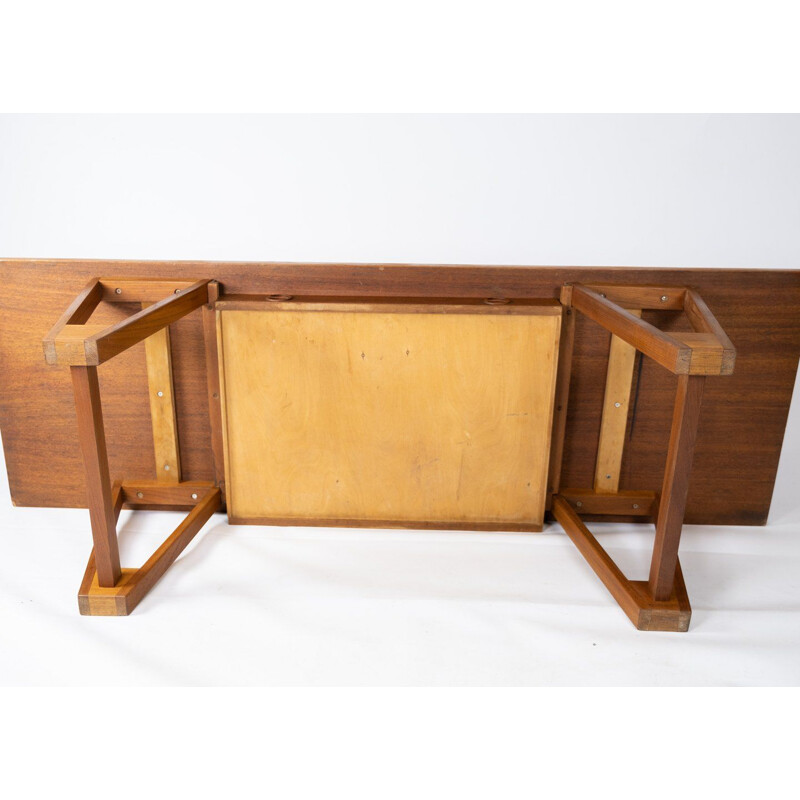 Vintage teak coffee table by Illum Wikkelso, 1960