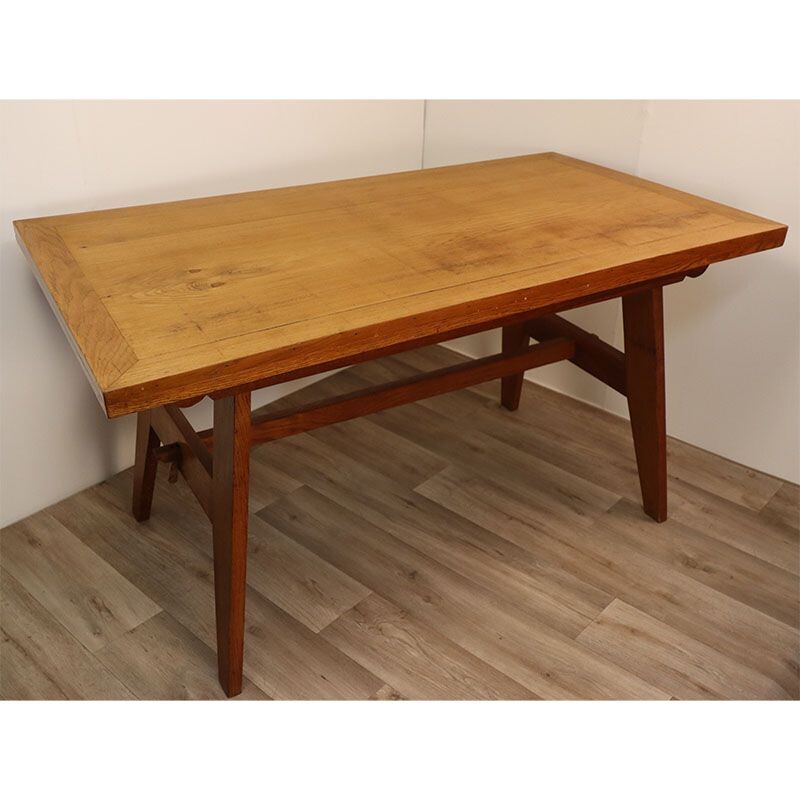 Vintage dining table by René Gabriel 1950s