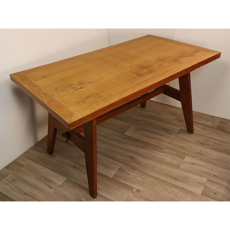 Vintage dining table by René Gabriel 1950s