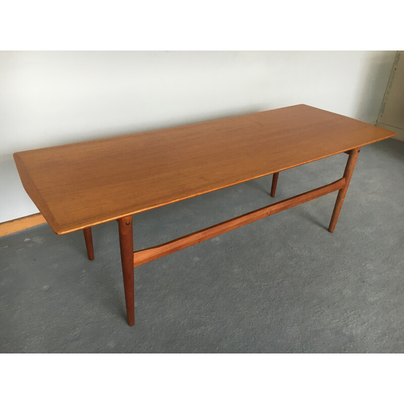 Mid century Scandinavian teak coffee table - 1950s